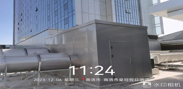 洲际酒店旗下~商洛皇冠假日酒店油烟机隔音房降噪项目